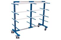 Variofit - Chariot pour charges longues et volumineuses - 400 kg - 2 faces - 840-2200 mm - Acier époxy - Roulettes freinées