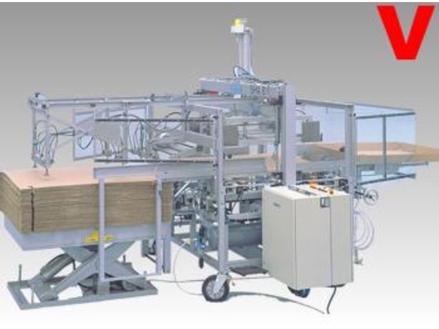 Machine entièrement automatique pour des plateaux intercalaires (fonds ou coiffes) SHA 81