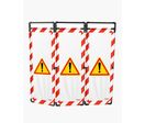 Barrière d'intervention paravent - Attention danger