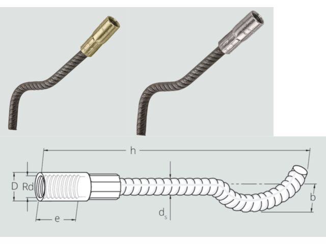 Douilles de levage ondulées longues et courtes PFEIFER | N° art. 05.017 / N° art. 05.018 
