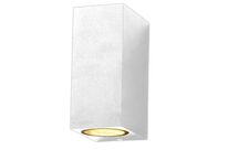 Applique Murale LED Carrée IP44 double faisceau GU10 - Blanc