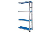 Rayonnage Galvaplast bleu L.900 x P.400 mm Suivant&amp;lt;br&amp;gt;4 niveaux