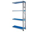 Rayonnage Galvaplast bleu L.900 x P.400 mm Suivant&amp;lt;br&amp;gt;4 niveaux