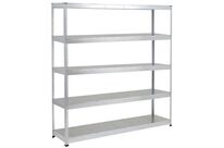 Manutan Expert - Rayonnage charge lourde Rapid 1 - 1980x2440x610mm - 5 tablettes zinguées - 250kg/niveau