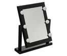 Miroir lumineux maquillage Hollywood à poser - 6 ampoules - Blanc