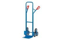 Diables 200 kg pour escalier tube acier - roues caoutchouc ou caoutchouc + roues gonflables
