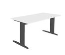 Bureau droit blanc/ant L.1800 x P.800 mm