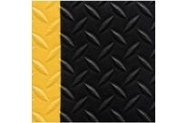 Notrax - Tapis anti-fatigue en rouleau Dynashield Diamant - Noir/Jaune - 91 cm - Ergonomique et résistant