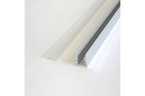 Profilé Aluminium pour Bandeau LED - Cache Blanc Opaque - 2 m