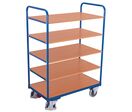 Chariot haut à 5 plateaux amovibles