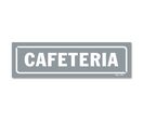 Panneau cafétéria - Fond gris
