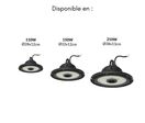 Suspension Industrielle HighBay UFO LED Samsung 150W IP65 Garantie 5 Ans - Blanc Froid 6000K -