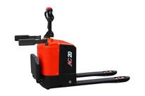 Transpalette électrique 2000 kg avec plateforme conducteur rabattable - 24V 210Ah - AC motorisation - Levée 195 mm MW Tools TPLS2001