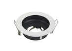 Support Spot Encastrable GU10 Orientable Rond Blanc/Noir