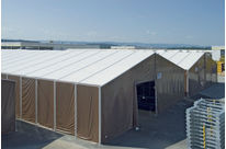 Entrepôt de stockage simple, avec entoilage PVC translucide