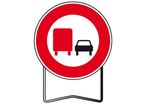 Panneaux temporaire de prescription B3a Camion interdit doubler