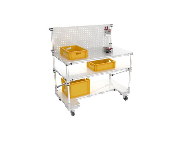 20274-02 Poste de travail mobile avec panneau porte outils