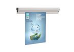 Rail Affichage GRIP'DOC 88 cm Gris clair