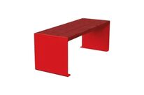 Banquette KUB. acier et bois