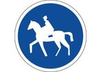 Panneau chemin obligatoire pour cavaliers - B22c