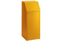 Var - Poubelle de tri extérieur 68 L Jaune - Métal Galvanisé - Station de tri agroalimentaire - Usage Atelier Chantier Collectivité