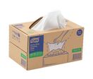 Tork - Chiffon de Nettoyage Ultra Résistant Plié Handy Box - Blanc - Tissu - 120 Feuilles - Usage Alimentaire