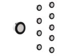 Pack de 10 - Mini Spot LED Encastrable 3W CCT Noir