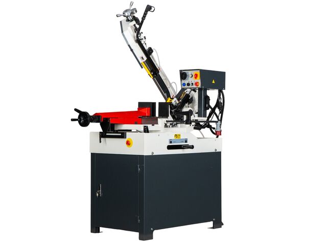 Scie à ruban pour métaux -45°+60° capacité de coupe ronde 250 mm 0,75/1,1 kW 400V 2 vitesses 36/72 m/min Torros SC320G