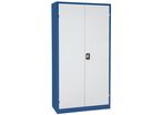 Manutan Expert - Armoire pour outillage - 1000x1950x450 mm - Bleu/Gris - Acier - 2 Portes - 2 Tablettes - 10 Ans Garantie