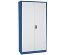 Manutan Expert - Armoire pour outillage - 1000x1950x450 mm - Bleu/Gris - Acier - 2 Portes - 2 Tablettes - 10 Ans Garantie