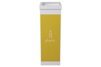 Paperflow - Corbeille de tri sélectif jaune 60L - Plastique recyclable - 76cm H