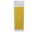 Paperflow - Corbeille de tri sélectif jaune 60L - Plastique recyclable - 76cm H