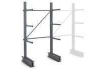 Rayonnage à bras Cantilever - 1 face - 3 niveaux - Charge légère