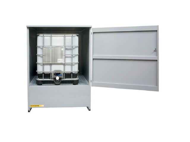 Box de rétention acier avec porte - 1 IBC
