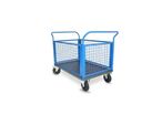 Chariot à 4 ridelles grillagées