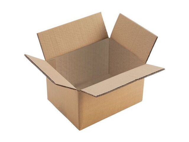 Manutan Expert - Caisse carton double cannelure 400x300x200mm - 24L - Recyclée 80% - Emballage Éco-responsable