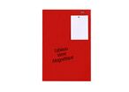 Tableau Affichage-Ecriture Verre Magnet 60x90cm Rouge