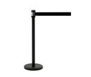 Poteau Guidage noir "Prémium" Enrouleur 2 m Sangle noire