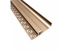 Profilé Aluminium Doré 2m pour Ruban LED