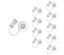 Pack de 10 - Spot LED étanche IP65 Encastrable Dimmable CCT 6W Alu