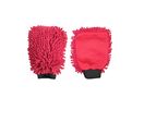 gant microfibre de lavage rouge