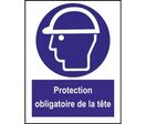 Panneau protection obligatoire de la tête