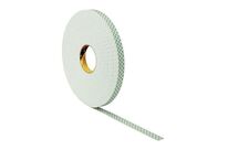 3M - Ruban Mousse Double Face Scotchmount - 19mm x 33m - Fixation Forte et Durable - Blanc