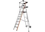 Tubesca-Comabi - Plate-forme double tablette Raptor - 7 marches Aluminium - Hauteur de travail 3.63m - Charge 150kg - Éco-responsable