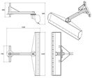 Lame niveleuse 140 cm pour micro-tracteurs - Rotation 360° - Attelage trois points Torros TANVA140