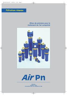 Filtres réseaux air comprimé