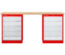 Établi modulaire Rubberwood avec 2 armoires à tiroirs 5T 2000 mm MW Tools MOD20L55R