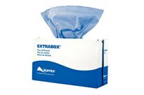 MPH1865 - Chiffons non-tissé Ecobox Bleu - 100 chiffons 23x50cm - Éco-responsable, 50% recyclé