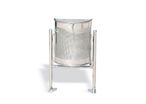 Corbeille semi-circulaire inox 40 litres