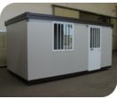 Bungalow, bureau, container de chantier